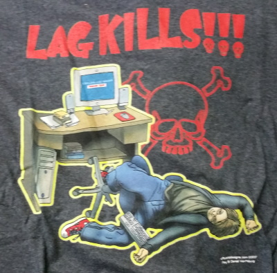 (image for) Lag Kills T-Shirt - Click Image to Close