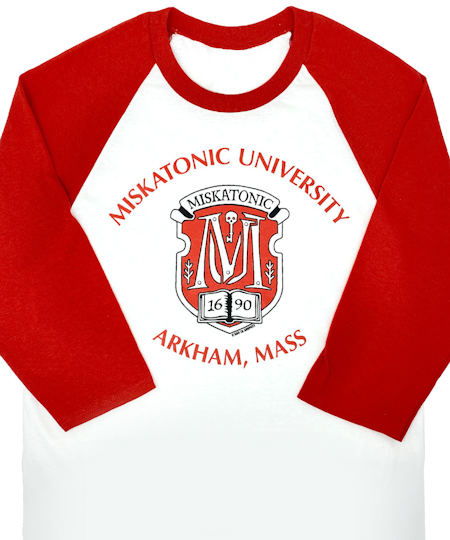 (image for) Miskatonic University Crest Raglan Shirt