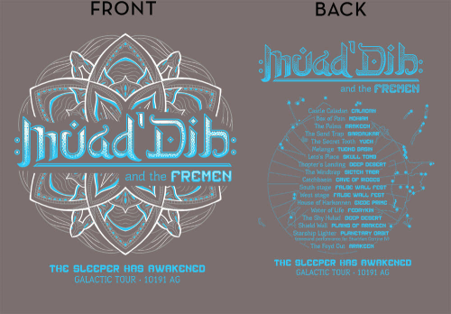(image for) Muad'Dib & the Fremen Tour Concert Style T-Shirtt
