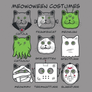 (image for) Meowoween T-Shirt - Click Image to Close