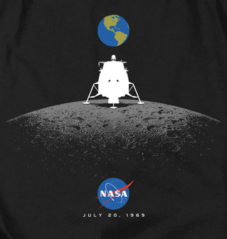 (image for) NASA Moon Landing Simple T-Shirt