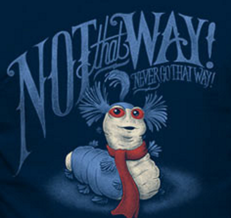 (image for) Not that Way Worm Labyrinth T-Shirt