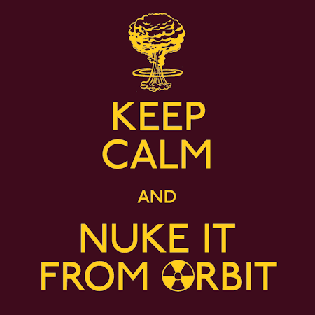 (image for) Keep Calm and Nuke Them From Orbiit T-Shirt
