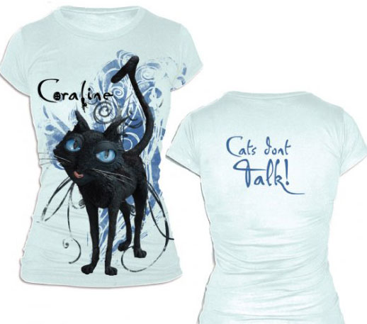 (image for) Blue Cat Coraline BabyDoll Shirt