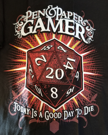 (image for) Pen and Paper Gamer T-Shirt