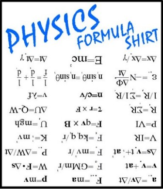 (image for) Physics Formulas Shirt (White)