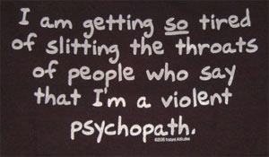 (image for) Psychopath Shirt - Click Image to Close