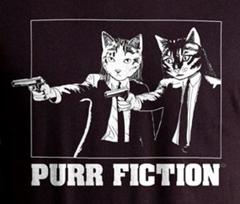 (image for) Purr Fiction T-Shirt - Click Image to Close