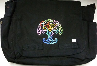 (image for) Rainbow Tree Messenger Bag