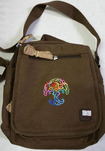 (image for) Celtic Rainbow Tree Square Bag Brown