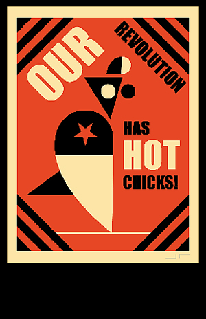 (image for) Our Revolution Has Hot chicks Shirt