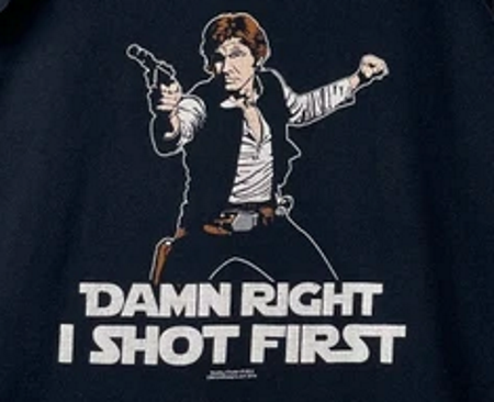 (image for) Damn Right I Shot First Solo T-Shirt