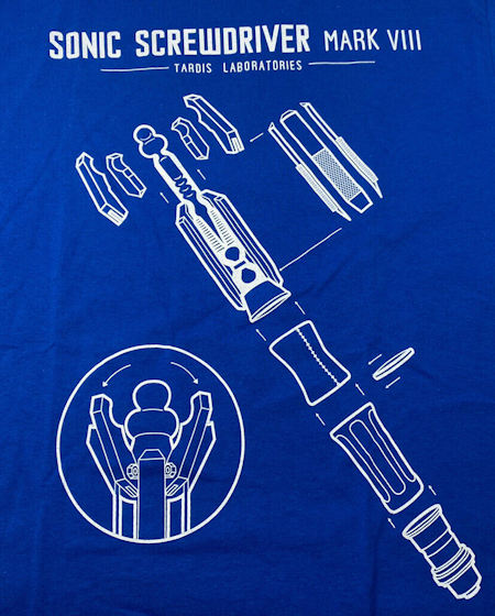 (image for) Tardis Laboratories Sonic Screwdriver Mark VI T-Shirt