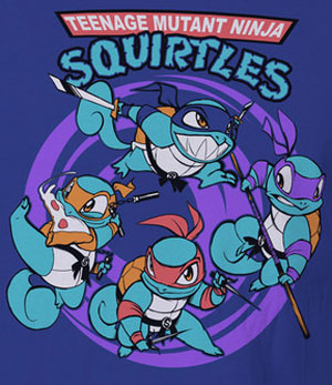 (image for) Teen Age Mutant Ninja Squirtles T-Shirt - Click Image to Close