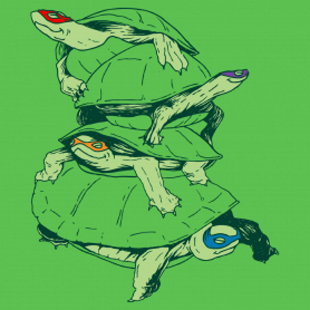 (image for) Masked Turtle Stack T-Shirt