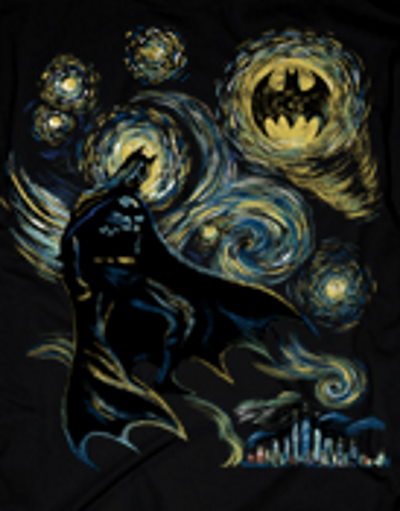 (image for) Abstract Batman (aka Starry Night Batman) (Sublimated) T-Shirt