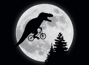 (image for) T-Rex Moon T-Shirt