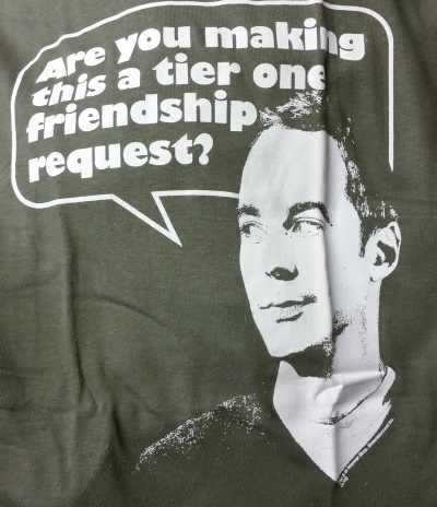 (image for) Sheldon Cooper Tier One Friendship Request T-Shirt