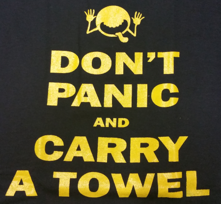 (image for) Don't Panic and Carry a Towel HHG T-Shirt