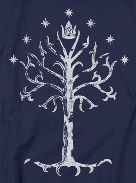 (image for) Tree of Gondor LOTR Navy T-Shirt