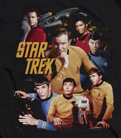 (image for) Star Trek Cast At the Controls T-Shirt