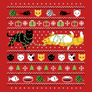 (image for) Ugly Cat Christmas T-Shirt