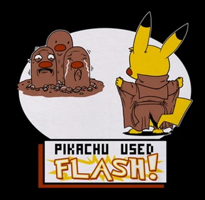 (image for) Pikachu Used Flash T-Shirt