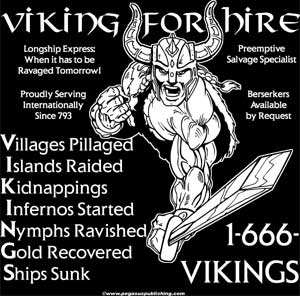 (image for) Viking for Hire Shirt