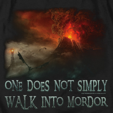 (image for) Walk into Mordor LOTR T-Shirt