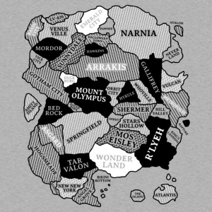 (image for) Fantasy World Map T-shirt