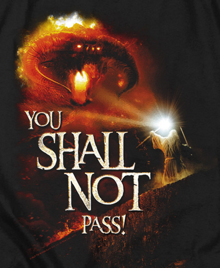 (image for) You Shall Not Pass Gandalf LOTR T-Shirt
