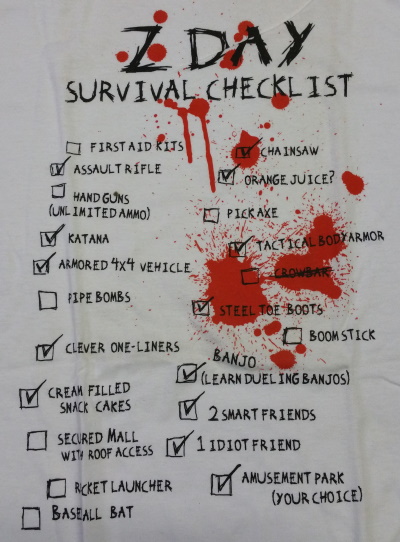 (image for) Z Day Check List
