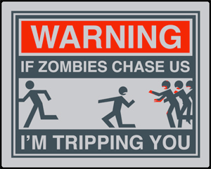 (image for) If Zombies Chase Us I'm Tripping You Shirt