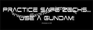 (image for) Practice Safe Zechs Use a Gundam Shirt