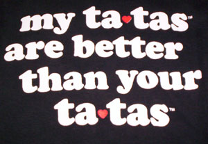 (image for) My Ta-Tas are Better Babydoll Shirt