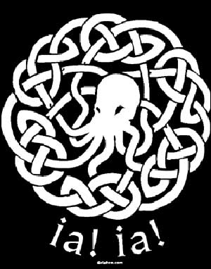 (image for) Cthulhu Knot (Ia Ia) T-Shirt - Click Image to Close