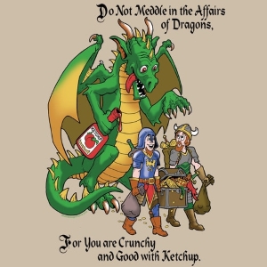 (image for) Crunchy Dragon Do Not Meddle T-Shirt - Click Image to Close