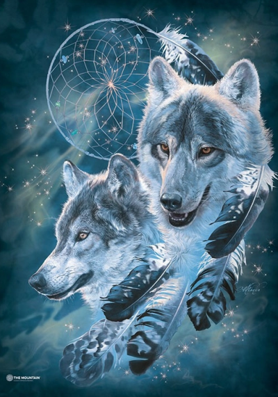 (image for) Dreamcatcher Wolf Collage T-Shirt