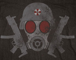 (image for) Resident Evil Gas Mask Shirt - Click Image to Close