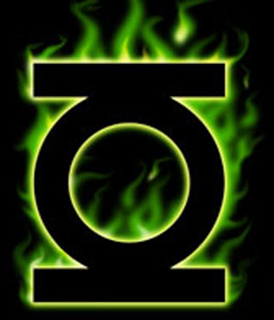 (image for) Green Lantern Flame Shirt - Click Image to Close