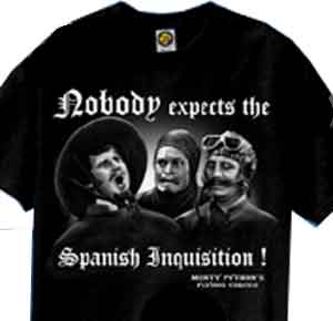 (image for) Spanish Inquisition Monty Python Shirt - Click Image to Close