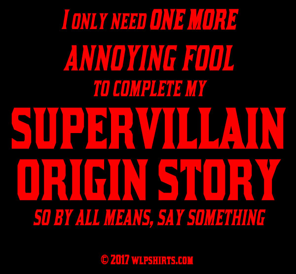 (image for) Supervillian Origin T-Shirt