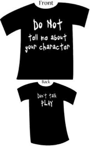 (image for) Do not tell me about your Character Shirt