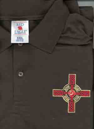 (image for) Large Celtic Cross Polo - Click Image to Close