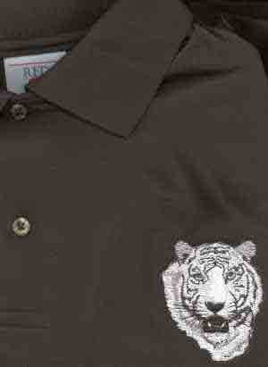 (image for) White Tiger Embroidered Polo