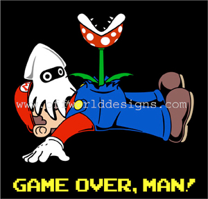 (image for) Game Over Man T-Shirt - Click Image to Close