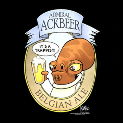 (image for) Admiral Ackbar Belgian Ale T-Shirt - Click Image to Close
