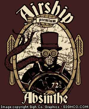 (image for) Airship Absinthe T-Shirt