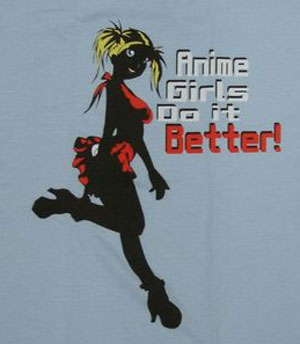 (image for) Anime Girls Do It Better Baby Doll Shirt - Click Image to Close