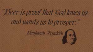 (image for) Beer Franklin Quote Shirt